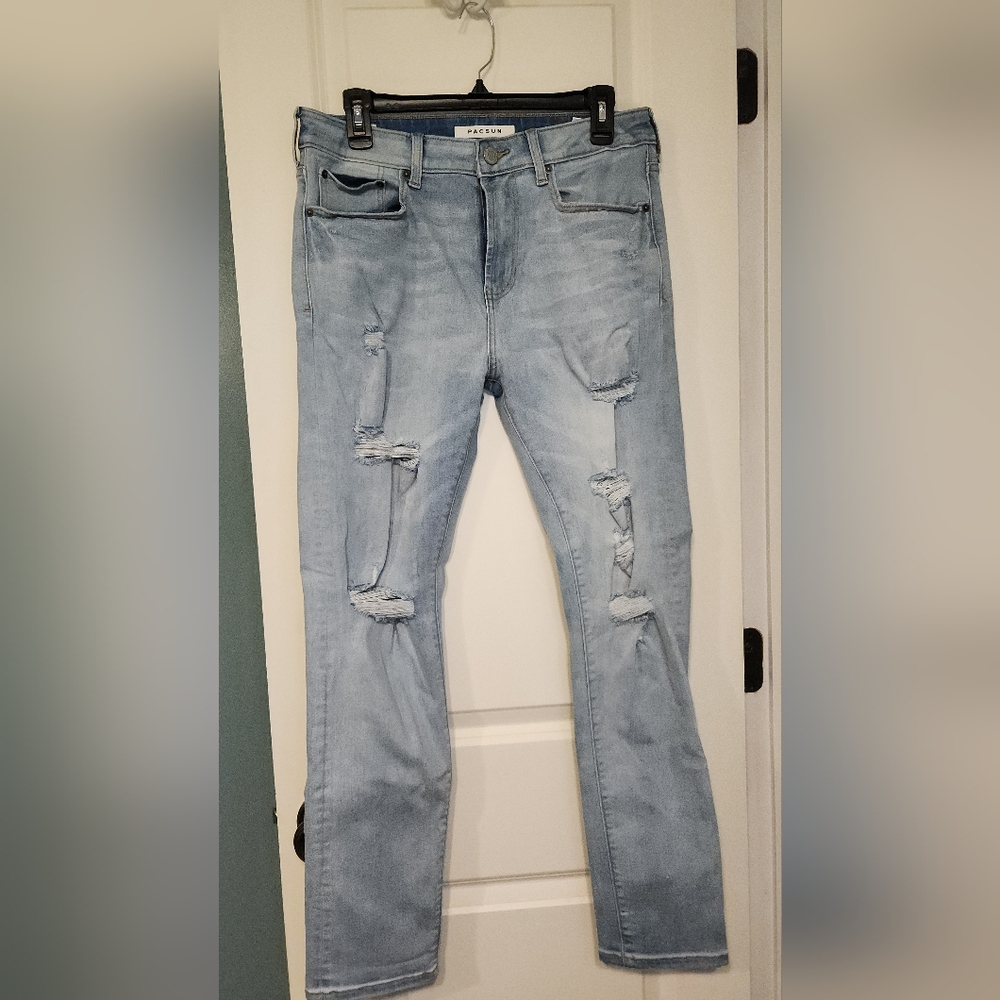 Pacsun Mens Distressed Jeans
